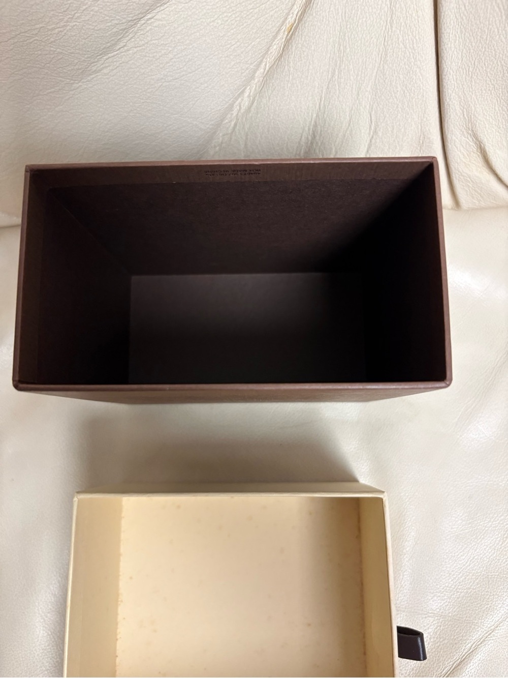 EMPTY LOUIS VUITTON Brown Pull Out Gift Box Beige - Picture 10 of 12